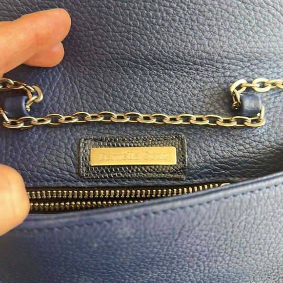✨ Daniella Ortiz Crossbody/Clutch – Lizard & Royal Blue Leather - Picture 4 of 9